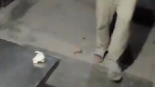 Man and fire #electric man set  fire at tissue paper mess with petrol with his body static current and spark it's really amazing