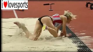 Sosthene Moguenara & Karin Melis Mey & Aiga Grabuste long jumpers