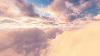 Beautiful shot of a cloudy sky flying through them - AdalineTV
