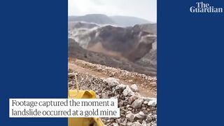 Workers missing as landslide buries gold mine in east Turkey