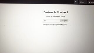 Devinez le nombre