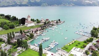 Nature Beauty of Switzerland Drone Aerial