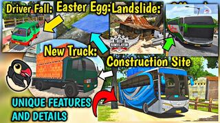 10 Unique Features & Details! Hidden Update Features in Bus Simulator Indonesia Maleo | Bus Game