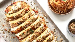 Chicken Meatloaf Parmigiana.