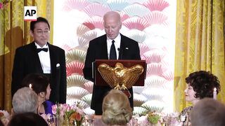 Fumio Kishida invokes 'Star Trek' as he and Biden toast US-Japan relations.