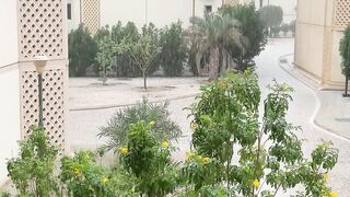 First time rainstorm in Saudi Arabia!!