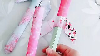 Simple DIY Making Cute Sword with Paper