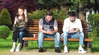 GIRL with Big Orange prank best of just for laugh