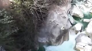 His incredibly high jump off this bridge (location unknown)
