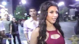 Super Model Kim Kardashian street walk