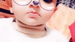 Baby Girl missing her Papa to Call