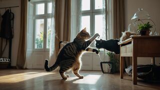 Cat fighting