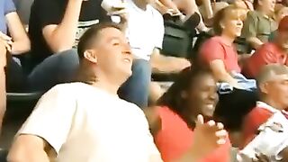 Her reaction when she finally reads the lines at the bottom of the screen