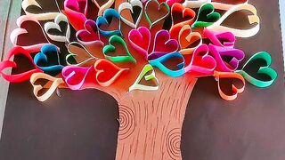 Amazing paper heart tree ❤️????