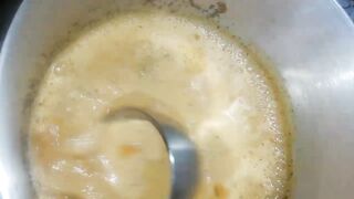 Easy and quick jaggery and ginger tea