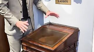 An amazing George IV Davenport desk from the early 1800s