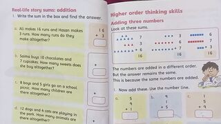 Oxford Countdown Book level 1 Math Unit_2 Addition Page_60-61 Real-life Story Sum solved in Easy way