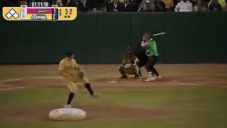 Backflip baseball catch