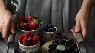 Delicious cold dessert