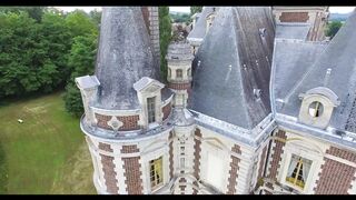Vue en hauteur d’un palais