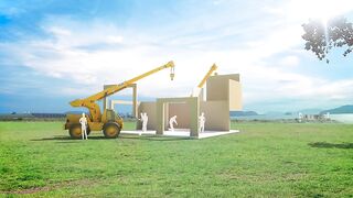Building a house frame quickly and easily