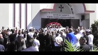 Wild scenes at the funeral for Amar Kettul