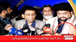 Sindh Ke Governor ko Sal Ka Pihla Jota