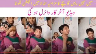 Pakistani funny boy crying  during injection