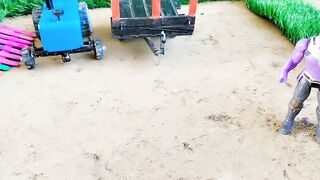 diy mini tractor with mini train port(2)