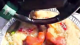 Eating very wonderful gyus