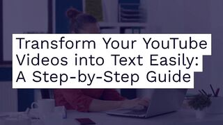 How to convert text to videos
