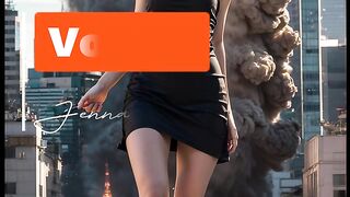 Giant Girl (Jenna Ortega) Attacks! V57 [4K]