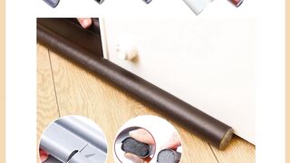 Under Door Leather Bottom Seal Strip Adjustable Soundproof Door Seal Strip Guard