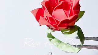 Easy Paper Rose Ring
