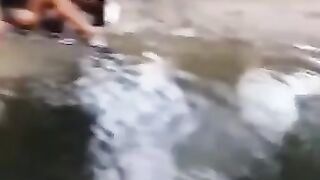 Until you see it's sewage water...