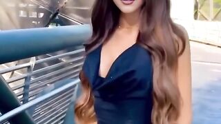 This Model Looks Gorgeous on this Black Dress