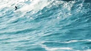 Amazing jump playing in the river