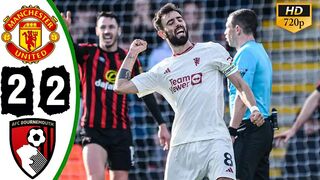 Manchester United vs Bournemouth 2-2 Highlights & All Goals 2024- Bruno Fernandez Equalise????