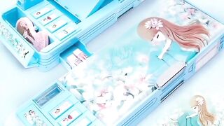 #cartoon #stationery #school gemotry #3d  #viral #shorts #pencil #roller #toys #geometry box