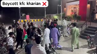 KFC Kharian Temporarily Shut Down due to Palestinian Protest