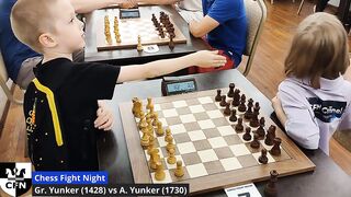 Blink and you'll miss it: siblings playing chess