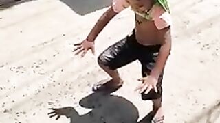 Funny Video by samal child on summer vacation