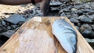 Cooking fish tacos delicious