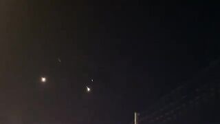 Interception Light up the sky over Amman amid Iranian Attack on Israel