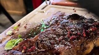Delicious steak food