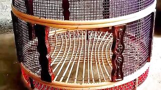 A cage not full of birds