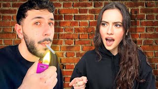 I Started Smoking Cigarettes (GIRLFRIEND REACTION)