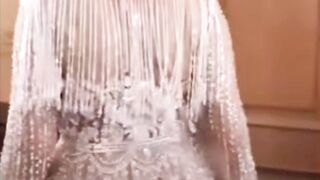Stylish maxi designing party wear dress new collection Zeenat naan