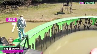 Skateboard ninja warrior