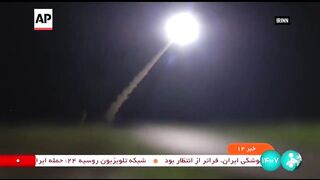Iran releases video it says shows missiles being fired against Israeli targets.